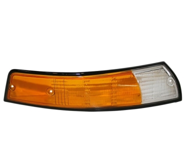 Blinkerglas-mit-schwarzem-Rand-EU-Version-orange/klar-mit-E-Marke-vorne-rechts-Porsche 911-91163194400