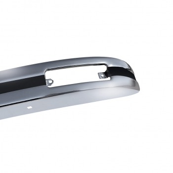Bumper, square European front, With indicator holes, chrome Brazilian quality VW Käfer  ref no. 111 807 107A