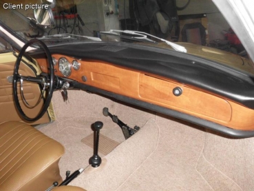 VW Karmann Ghia Armaturenbrett Blende Abdeckung Holz Optik Innenaustattung 8.67-7.71 vergl. 141857071A