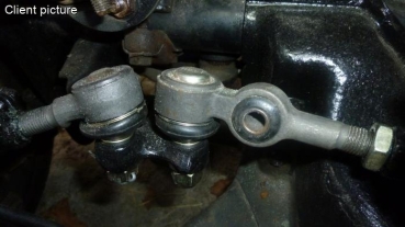 7.67-85 Spurstangenkopf Linksgewinde mit Aufnahme Lenkungsdämpfer Lenkstange M12 Spurstange Kopf VW Käfer Karmann Ghia vergl. 131415813E