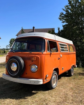 verkauft / sold VW Bus T2 T2b 1974 Original Lack Westfalia Camper zum restaurieren zu verkaufen USA Import solide Basis -Typ4 Motor USA California Import