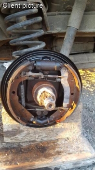 Staubschutzblech Bremsankerblech hinten VW Bus T3 Ankerblech Trommelbremse Bremse Hinten rechts für VW Transporter T3  251609426D
