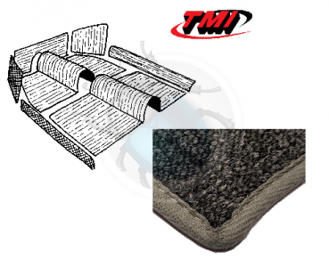 Premium Carpet Kit Grey VW Beetle 8.57-7.68