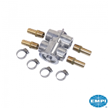 Oil-thermostat-with-fittings-and-clamps--Mounts-i-VW-Käfer-33-5010-0