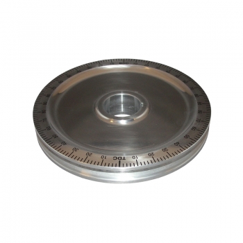 Riemenscheibe-für-Kurbelwelle-Billet-Style-mit-Gradeinteilung-schwarze-Nummern-VW-Käfer-AC105353