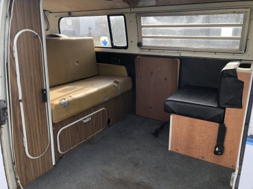 Verkauft - VW Bus T2 T2ab Westfalia Camper 1972 zum restaurieren zu verkaufen USA Import solide Basis