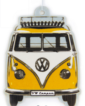 VW T1 Bus Bulli Lufterfrischer Auto Duftbaum Wunderbaum Auto VW Bus T1 Motiv - CITRUS/GELB