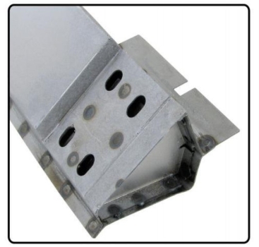 VW Bus T1 Reparaturblech A-Säule rechts unten mit Scharnieraufnahme Vergl. 211809202B