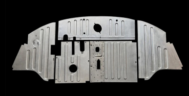 Fahrerhausboden Kabinenboden komplett Barndoor T1 VW Bus 7.50-1956 211801295  Boden Vorne Fahrgastraum enboden komplett  T1 VW Bus 8.59-67 Vergl. 211801051H 211801051D Boden Vorne Fahrgastraum