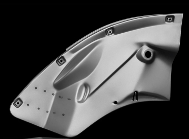 Radhaus Seitenwand Endspitze vorne links Stoßstangenhalteblech Stoßstangenaufnahme Käfer Rechteckkäfer 1961-1967 111809021IR DKB Premiumqualität