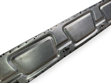 Heater Channel Beetle Complete, 1957-59, Left  DKB Premium Metal Rocker 111801045C