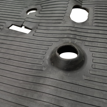 Preview: Front rubber floor mat (black) OEM:211 863 711D model:      Bus 08/67-07/72