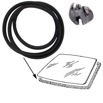Windshield Seal with Groove for Trim Strip | VW Golf 1 | OE 171845121D