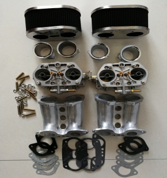 Typ4 Doppelvergaseranlage 44 IDF Weber FAJS 44 IDF 70 Weber EMPI Vergaser Doppelvergaser VW Bus T2b T2 44 IDF Vergaser FAJS Doppelvergaser Typ4 Motor