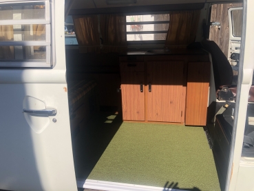 Westfalia VW Bus T2 Westy Camper Teppich Wohnbereich großer Teppich braun T2b Helsinki Berlin