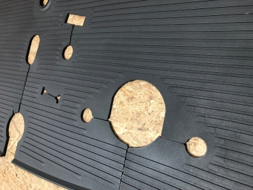 Front rubber floor mat (black) OEM:211 863 711D model:      Bus 08/67-07/72