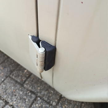 Rubbers for hinge cargo door double cab Bus 08/67-07/79