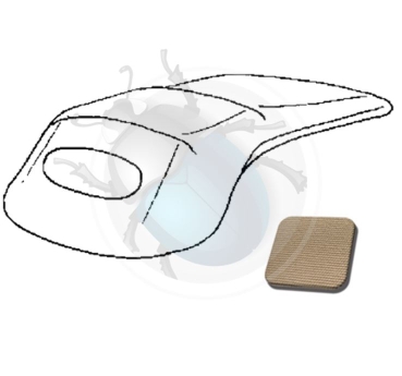 Convertible outer hood Canvas beige VW Käfer Cabriolet Year  08.67-07.72