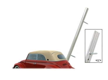 Nail trim convertible (chrome steel) under rear window VW Käfer Cabriolet Year  -10.67