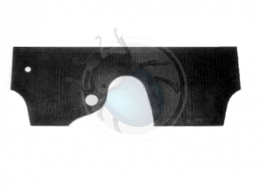 111863001 RUBBER MAT TO FIRE WALL BLACK 10/52-57 WW