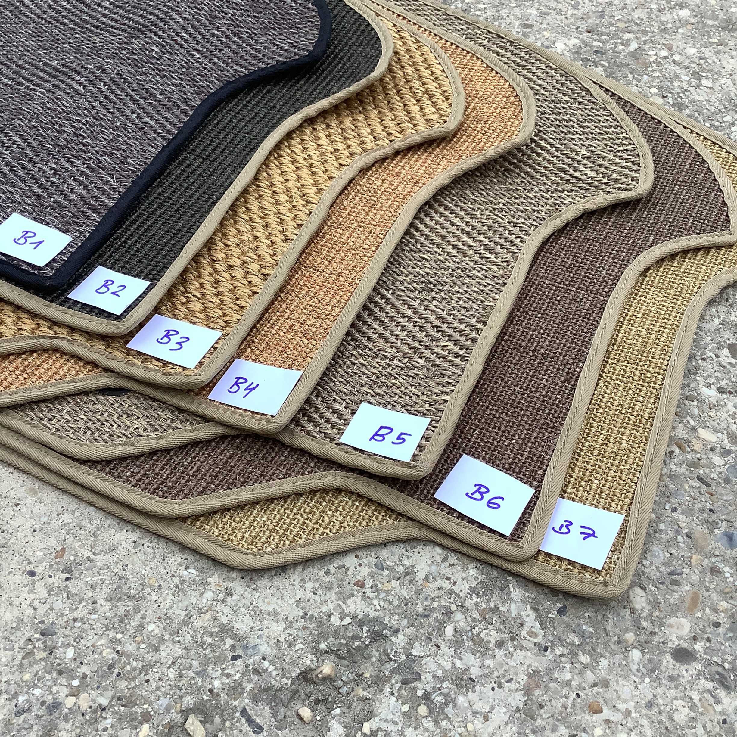 Sisalmatte Teppich Fußboden Matte Fahrerkabine VW Bus T2 T2 8.72-7.79 Matte Fußraum T2 Bus Madmatz Teppich Sisal Nr.4