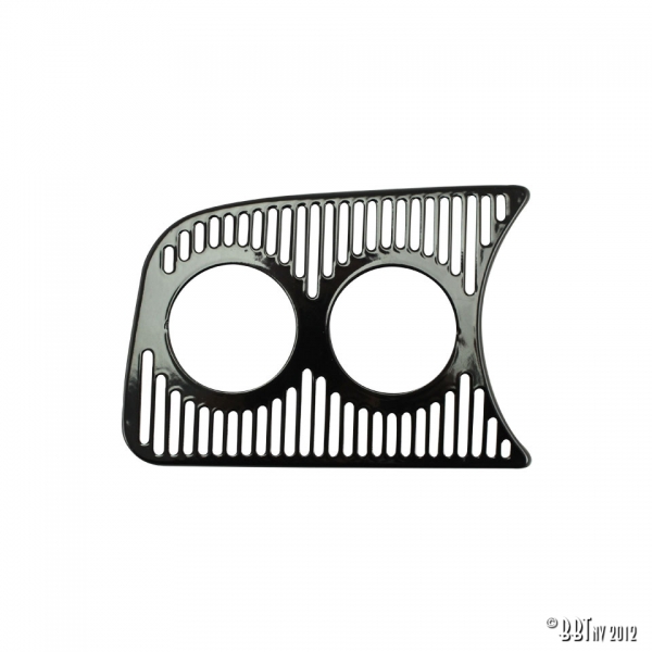 Armaturenbrettziergitter-links-2-Löcher-52mm-schwarz-VW-Käfer-