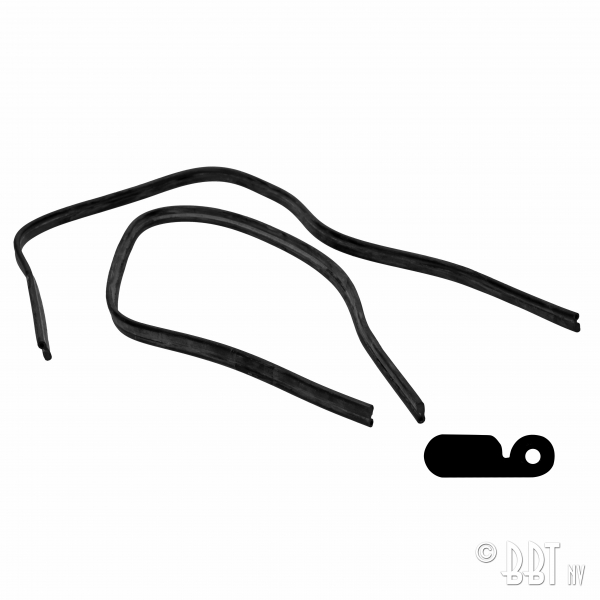 Seal-between-air-vent-nose-grill-and-fender-as-pair-VW-Karmann-ghia-141853657A(x2)