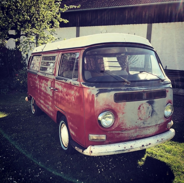 sold - verkauft ! VW Bus T2 Westfalia Camper 1970 Original Lack mit H-Kennzeichen und TÜV zu verkaufen USA