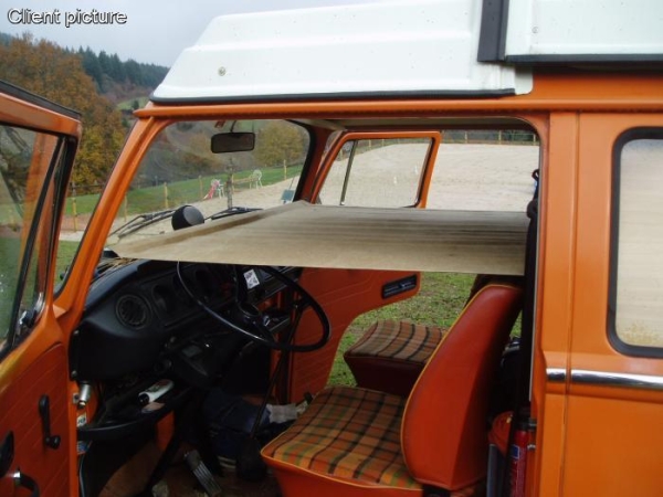 VW Bus T2 T2b T2a Westfalia Camper Innenraum Kinderbett mit Montagematerial Stauraum Innenausstattung
