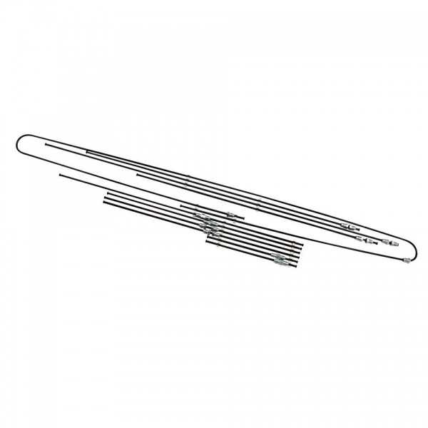 Brakeline kit - without servo VW Bus T2 Bus 12/72-07/79