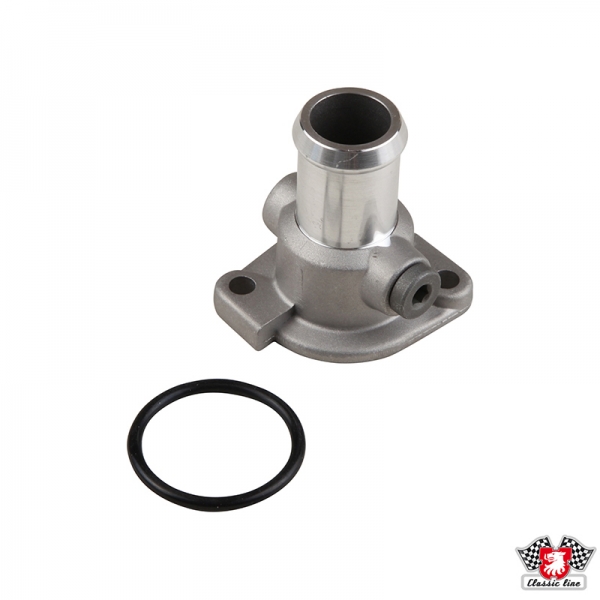 Water-flange-for-cooling-system-including-plug--alu-VW-Bus-T3-068121145D