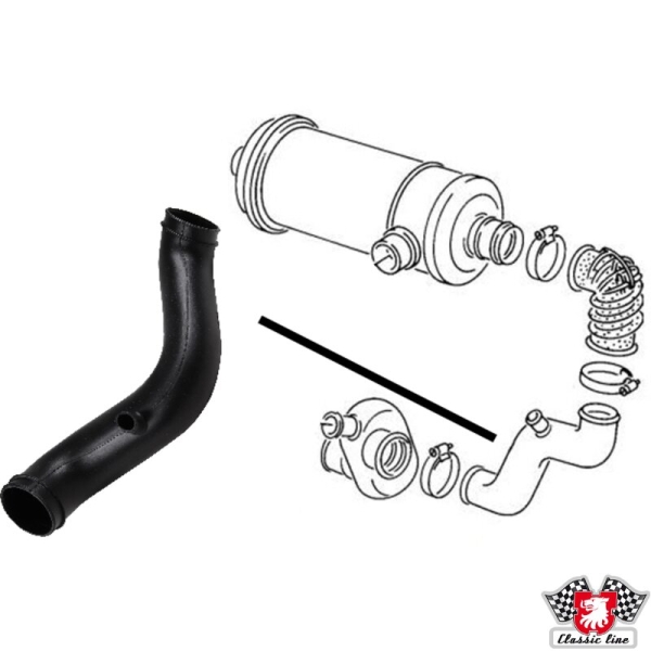 Connecting-pipe-air-filter-VW-Bus-T26-068129630A