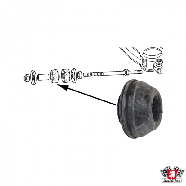 Rubber-mount-for-wishbone-front-left/right-VW-Bus-T3-251407179