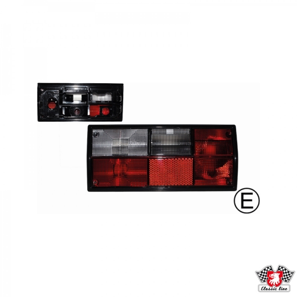 Tail-light-lens-red/white-for-Hella-socket-with-E-mark-left-VW-Bus-T3-251945111B