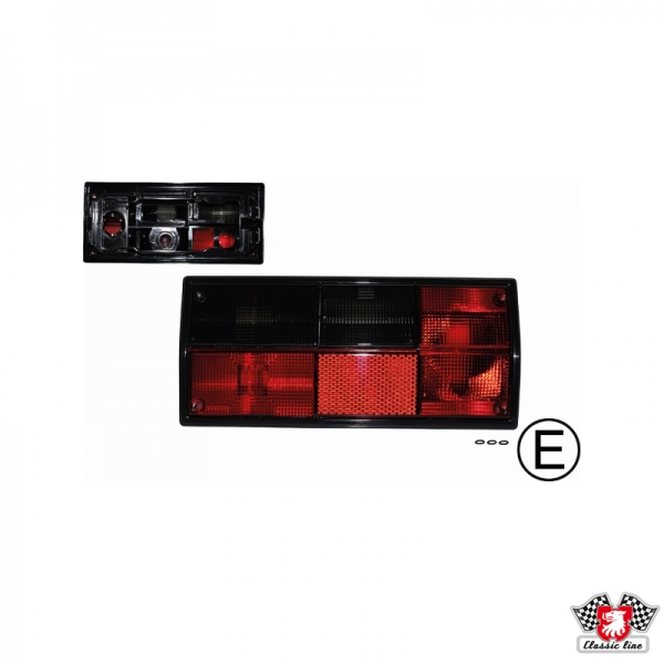 Tail-light-lens-red/smoked-for-Hella-socket-with-E-mark-left-VW-Bus-T3-251945111B