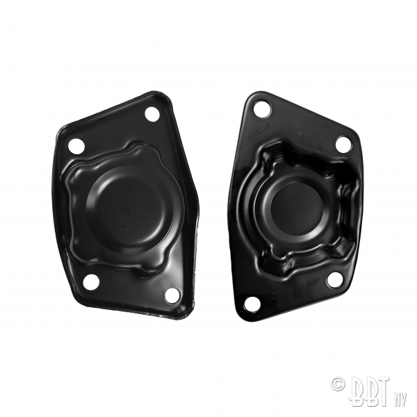 Spring-plate-covers-black-'Swing'-(pair)-Beetle-VW-Bus-T1-Kaefer-
