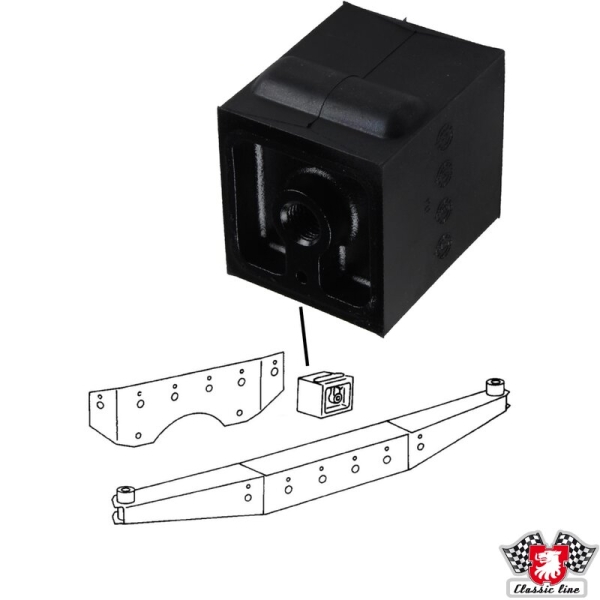 Transmission/engine-mount-square-8-pcs.-needed-per-vehicle-Porsche 912-90230549201