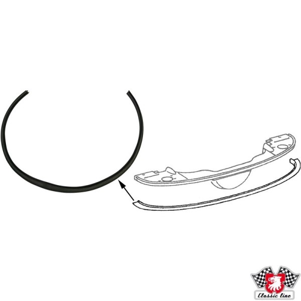 Profil-für-Motorabdeckblech-830-mm-Gummi-Porsche 356-36906139