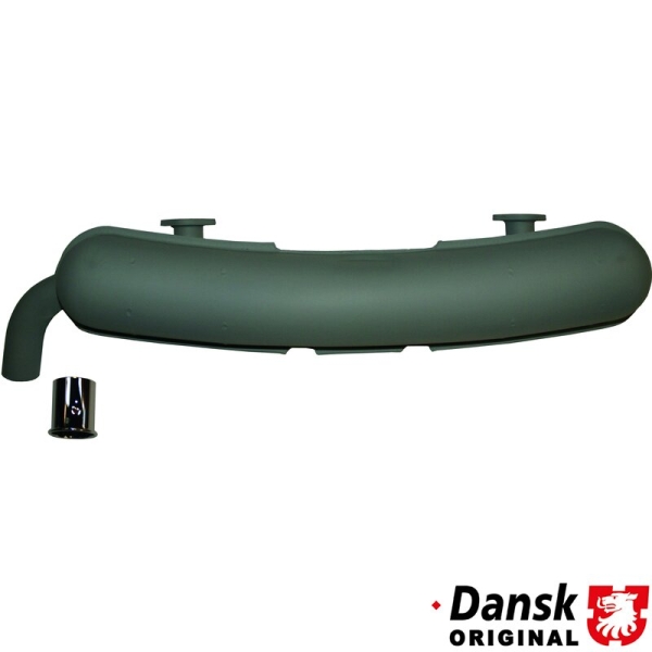 Rear-exhaust-with-chrome-tail-pipe-tip-Porsche 914-91.405