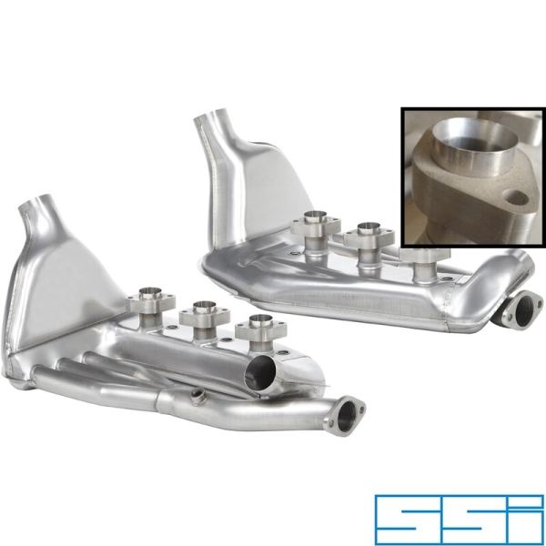 Heat-exchanger-set-stainless-steel-left/right-SSI.-IMPORTANT:-Major-modification-needed-on-engine-tin-ware-when-installing-on-32-l-engines.-Porsche 911-91.917SSI