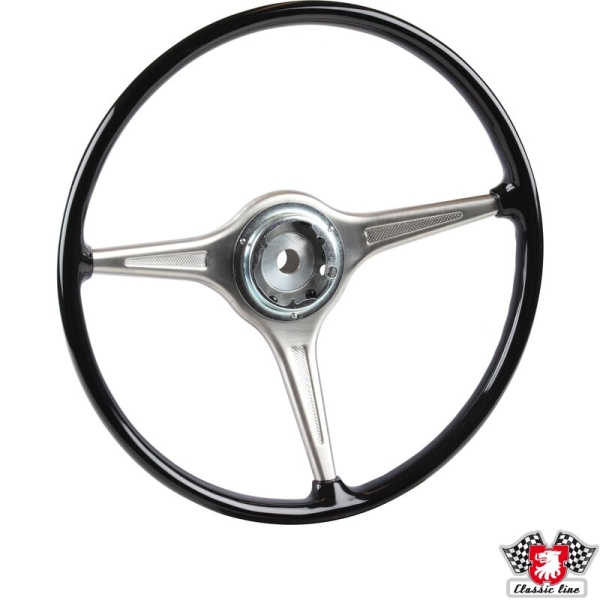 Lenkrad-schwarz-Ø420-mm-(165")-ohne-Hupenknopf-Porsche 356-64434708400