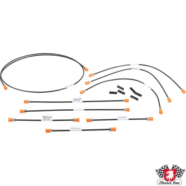 Brake-line-kit-1-circuit-brake-system-(not-for-models-with-brake-booster).-With-9-lines-for-1-vehicle-Porsche 911-EQ698002