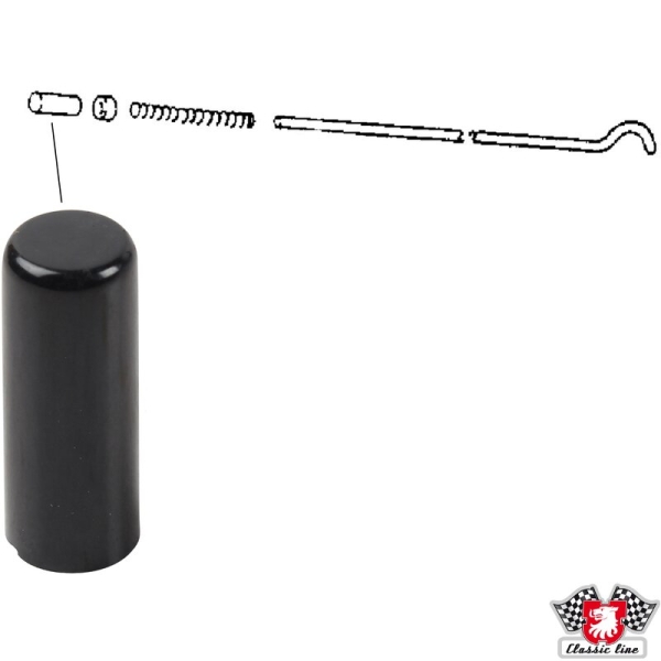 Druckknopf-für-Handbremse-schwarz-Porsche 911-90142452301