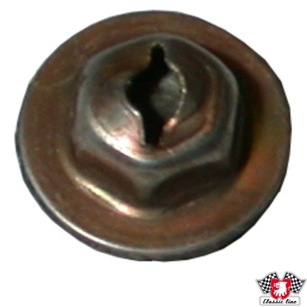 Selbstschneidemutter-für-Emblem-Haube-vorne-2-Stück-notwendig-Porsche 924-99959142303