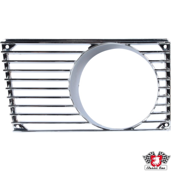 Horn-grille-with-fog-light-hole-chrome-left-Porsche 914-91455923510