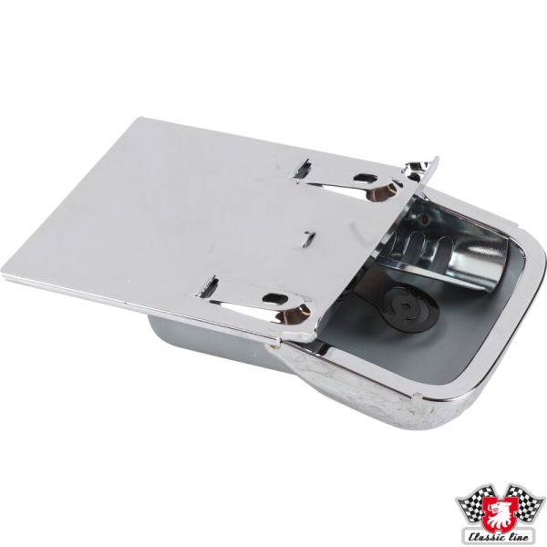 Ashtray-with-mounting-plate-chrome-Porsche 356-64455206101