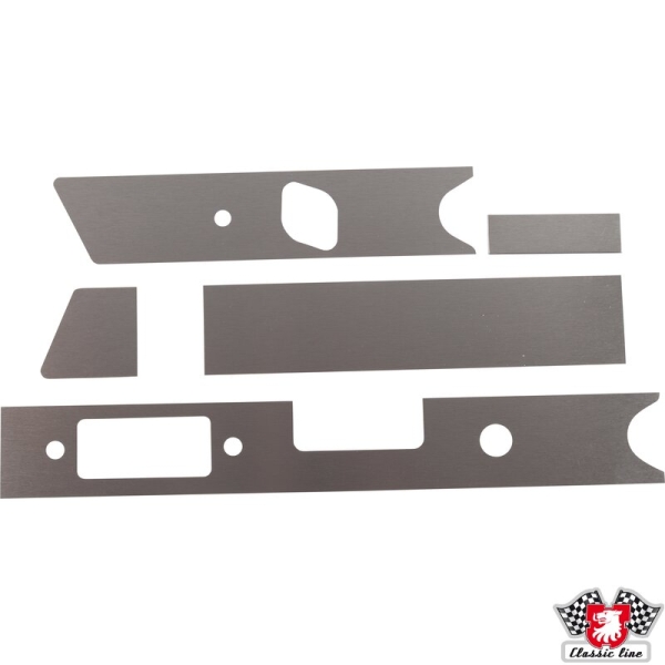 Aufnahmerrahmensatz-für-Armaturenbrett-mit-Aschenbecher-100x30-mm-5-Stück-05-mm-Aluminium-poliert-LLKG-Porsche 911-9015520415202