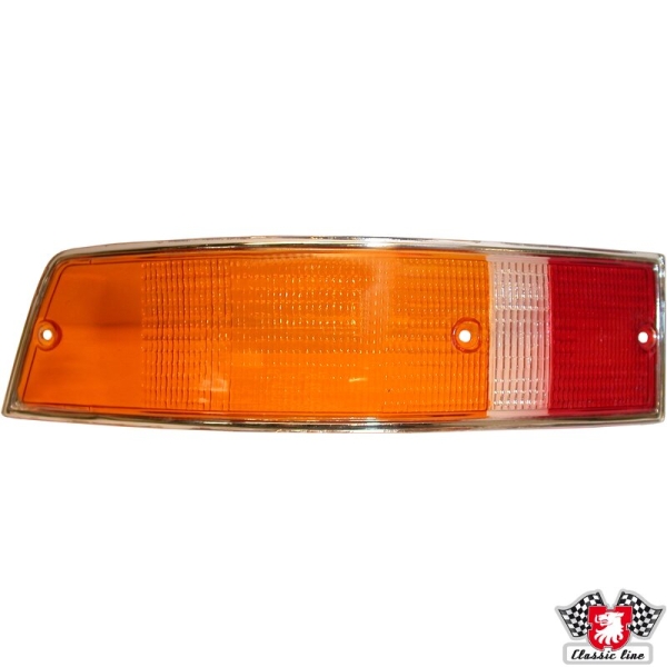 Rückleuchtenglas-orange/klar/rot-mit-E-Marke-links-Porsche 911-91163192303