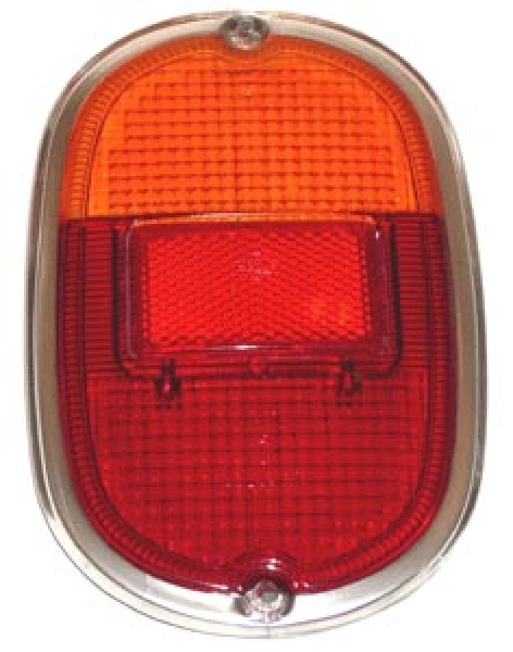 Taillight lens European amber/red A-quality (each)