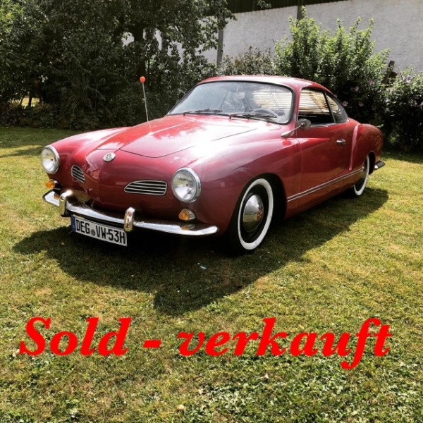Sold - verkauft VW Karmann ghia 1965 zu verkaufen mit Tüv und H-Kennzeichen